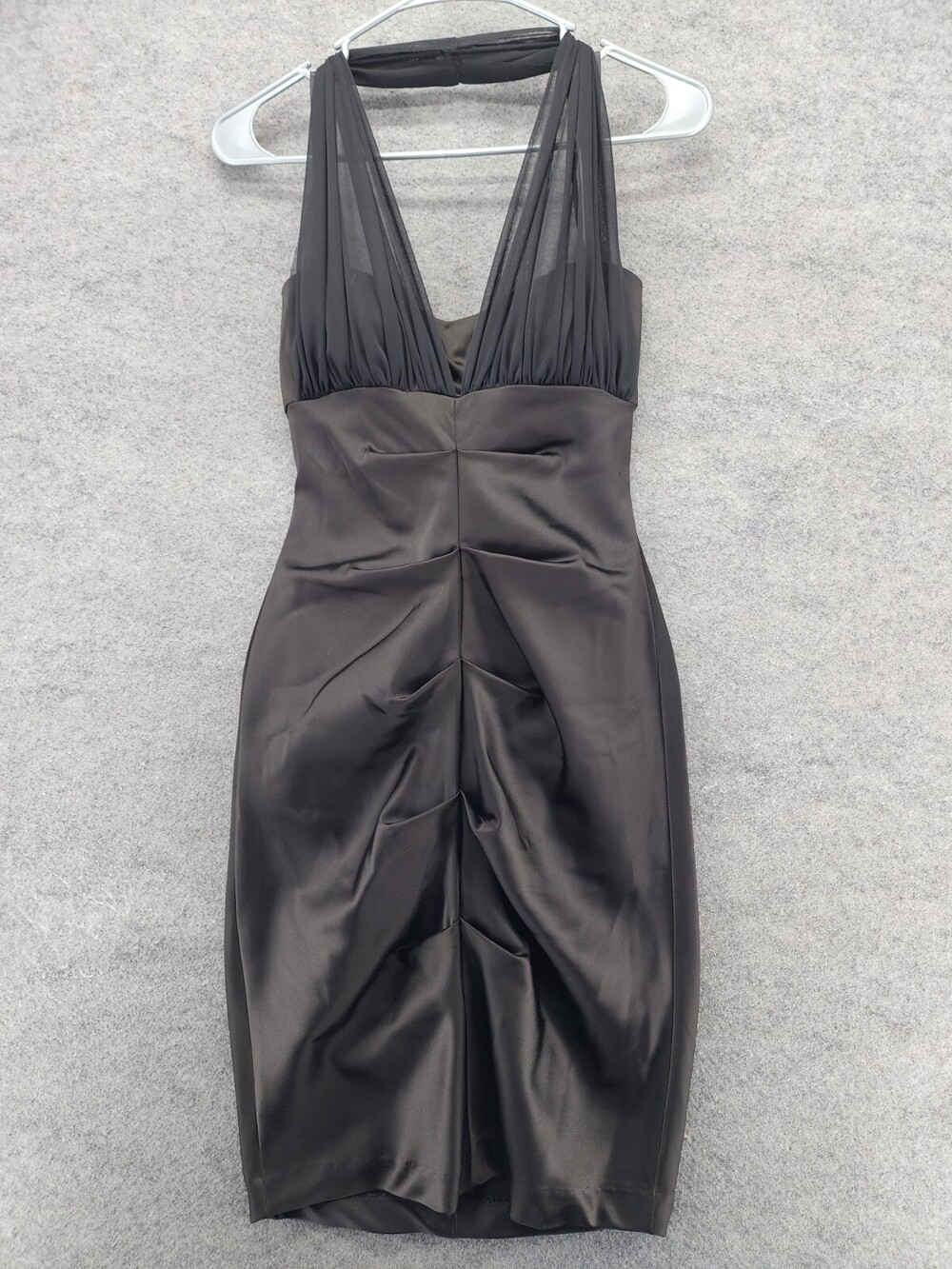 Betsy and Adam Dress Womens 4 Halter Sleeveless Black
